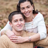 Outdoor engagement portrait